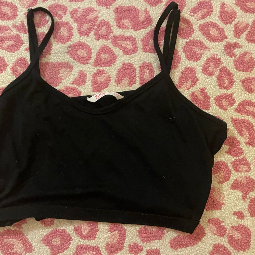 Black crop top